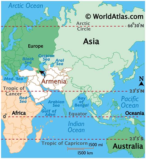 where is armenia located geographically.
